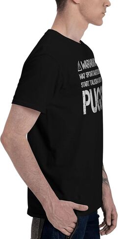 Men's T-Shirt,Pug Warning,Athletic Top Moisture Wicking Short Sleeved Tee in Saudi Arabia