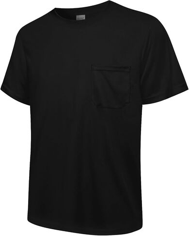 Men's Short Sleeve Moisture Wicking Crewneck Work Tees in Saudi Arabia