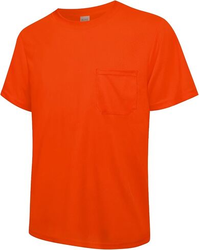 Men's Short Sleeve Moisture Wicking Crewneck Work Tees in Saudi Arabia