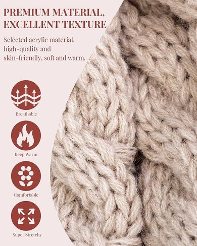 3 PCS Womens Beanie with Pom Pom, Knit Beanie Hats for Women Winter and Fall, Cute Warm Winter Hats for Ladies, Fashionable Skull Cap Beanies for Cold Weather-001 in Saudi Arabia