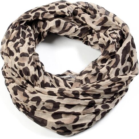 Scarfand's Classic Leopard Animal Print Infinity Fashion Scarves in Saudi Arabia