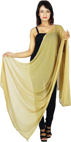 Viscose Chiffon Indian Scarves Women Wear Stole Neck Wrap Chunni Long Dupatta Gift For Her in Saudi Arabia