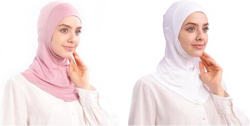 Modal Jersey Muslim Amira Instant Hijab Scarf for Women Jersey Hijab Undercaps in Kuwait