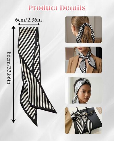11 Pack Fashion Purse Scarf for Handbags, Cute Bag Scarves Multifunctional Neck Scarves for Hair Neck Wrist Purse Accessories in Saudi Arabia