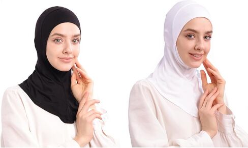 Modal Jersey Muslim Amira Instant Hijab Scarf for Women Jersey Hijab Undercaps in Kuwait
