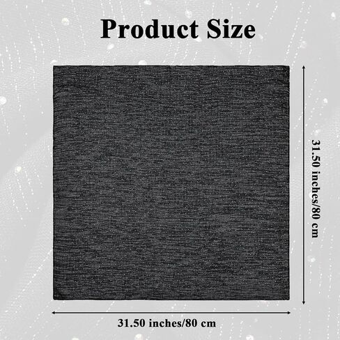32 '' Rhinestone Head Scarf for Women, Square Black Bandana Black Breathable Glitter Headscarf 90s Scarf Top Shawl Wraps in Saudi Arabia