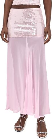 Women's Adeluna Sheer Bottom Maxi Skirt in Saudi Arabia