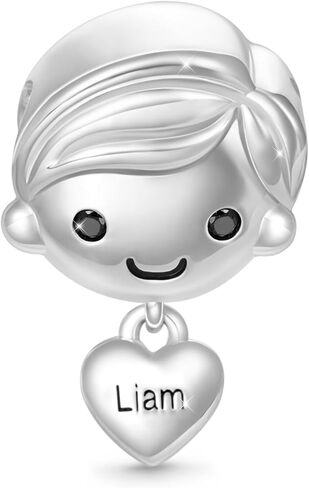 GNOCE Love Little Engravable Charm S925 Sterling Silver Bead Charm Fit Bracelet/Necklace for Women Wife/Jewelry Gift in Kuwait