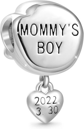 GNOCE Love Little Engravable Charm S925 Sterling Silver Bead Charm Fit Bracelet/Necklace for Women Wife/Jewelry Gift in Kuwait