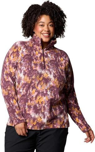 Columbia Women's Glacial IV Print Half Zip, Moonvista Timberwild, X-Small in Kuwait
