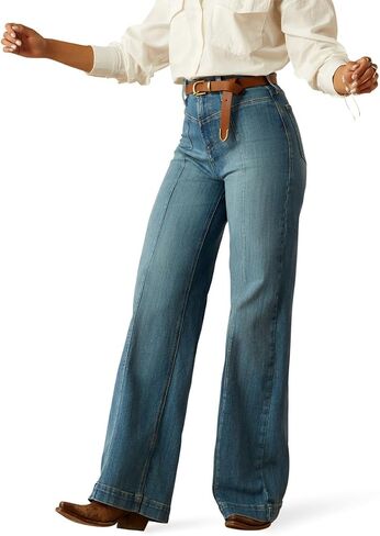 ARIAT Women's Ultra High Rise Sloane Wide Leg Jeans in Kuwait