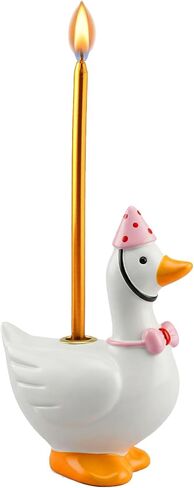 Silly Goose Cake Candle Holders with Candle One Birthday Party Supplies,One Silly Goose Cake Topper Stand Candlestick for Birthday Decorations Baby Shower Party Celebration in Saudi Arabia
