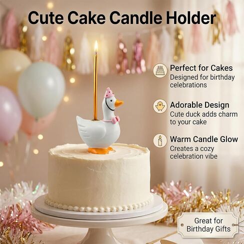 Silly Goose Cake Candle Holders with Candle One Birthday Party Supplies,One Silly Goose Cake Topper Stand Candlestick for Birthday Decorations Baby Shower Party Celebration in Saudi Arabia