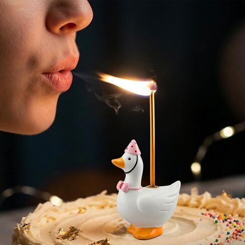 Silly Goose Cake Candle Holders with Candle One Birthday Party Supplies,One Silly Goose Cake Topper Stand Candlestick for Birthday Decorations Baby Shower Party Celebration in Saudi Arabia