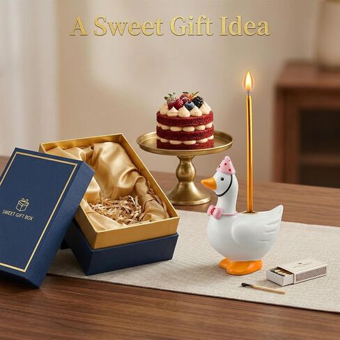 Silly Goose Cake Candle Holders with Candle One Birthday Party Supplies,One Silly Goose Cake Topper Stand Candlestick for Birthday Decorations Baby Shower Party Celebration in Saudi Arabia