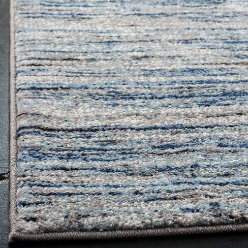 SAFAVIEH Galaxy Collection Runner Rug - 2'3" x 8', Blue & Grey, Modern Design, Non-Shedding & Easy Care, Ideal for High Traffic Areas in Living Room, Bedroom (GAL113M) in Kuwait