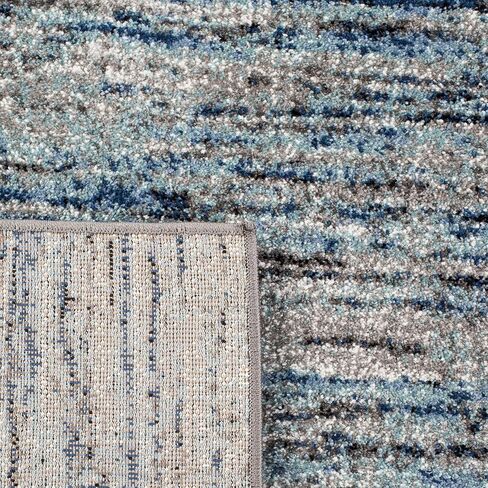 SAFAVIEH Galaxy Collection Runner Rug - 2'3" x 8', Blue & Grey, Modern Design, Non-Shedding & Easy Care, Ideal for High Traffic Areas in Living Room, Bedroom (GAL113M) in Kuwait