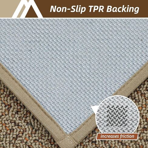 COSY HOMEER Hallway Runner Rug 2'x8' Non Slip Washable Entryway Runner Rugs Absorbent Stain Resistant Carpet Rug Runners for Hallways,Entrance and Laundry Room,Taupe in Kuwait