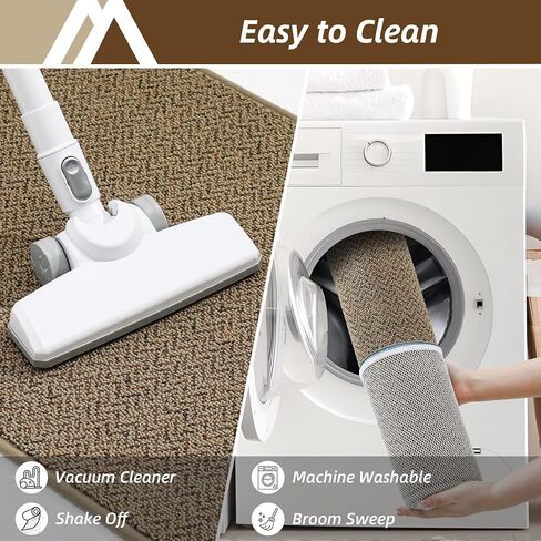COSY HOMEER Hallway Runner Rug 2'x8' Non Slip Washable Entryway Runner Rugs Absorbent Stain Resistant Carpet Rug Runners for Hallways,Entrance and Laundry Room,Taupe in Kuwait