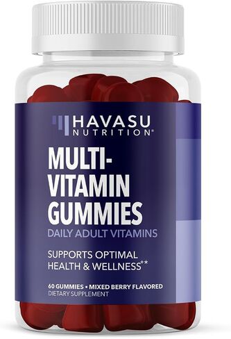 Multivitamin Gummies for Adults - Daily Gummy with Vitamin C, D, and Zinc for Men and Women - 60 Count - GLP-1 Nutritional Support for Optimal Health and Wellness - 1 Month Supply, Mixed Berry Flavor in Saudi Arabia