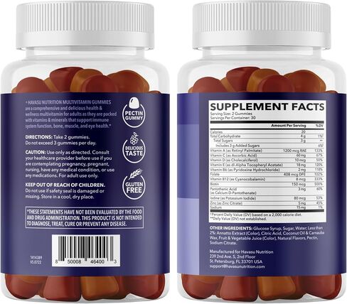 Multivitamin Gummies for Adults - Daily Gummy with Vitamin C, D, and Zinc for Men and Women - 60 Count - GLP-1 Nutritional Support for Optimal Health and Wellness - 1 Month Supply, Mixed Berry Flavor in Saudi Arabia