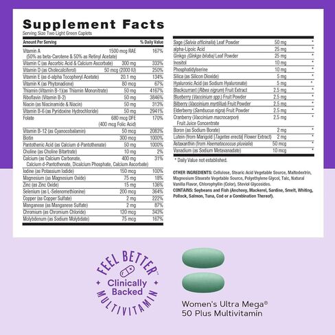 GNC Women’s 50 Plus Vitapak Program, Convenient Complete Nutrition, 5 Products in 1 Packet, Healthy Aging, Memory, Bone & Heart Health, with Proven Ingredients, Vitamin D-3, Biotin, 30 Daily Packs in Kuwait