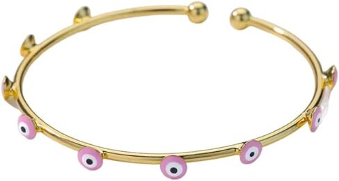 Fatima Hamsa Hand Evil Eye Bracelets for Women Good Luck Cuff Wrap Bangle Protection Bracelet in Kuwait