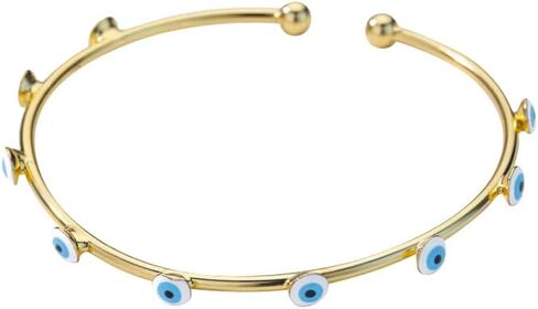 Fatima Hamsa Hand Evil Eye Bracelets for Women Good Luck Cuff Wrap Bangle Protection Bracelet in Kuwait