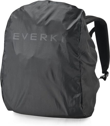 EVERKI Atlas Business Laptop Backpack (EKP121S15) with Orange Accessory Pouch & Rain Cover - Men's Backpack with 11"-15.6" Compartment, 29.5L Capacity - Travel-Friendly Backpack, Pouch & Cover Bundle in Kuwait