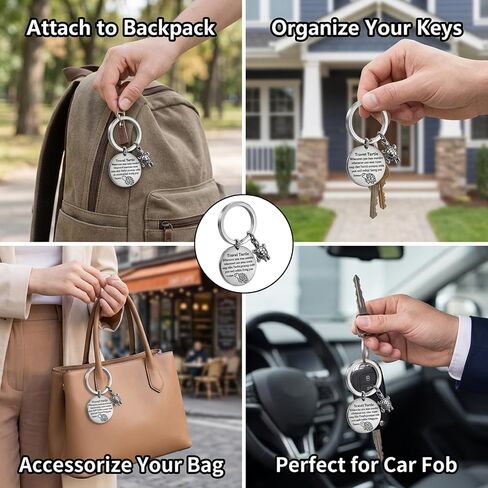 4PCS Turtle Keychain, Keychain Set with Premium Design, Ideal for Daily Use and Gift Giving, Compact Turtle Keychain Accessories for Keys and Bags in Saudi Arabia