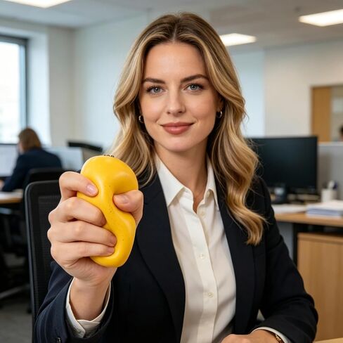 Squishies Mango, Mango Stress Ball, Fruit Squishies, Big Fruit Squishies, Color Changing Sensory Tool for Anxiety Relief, Portable Desk Stress Ball for Office Workers and Adult Users in Saudi Arabia
