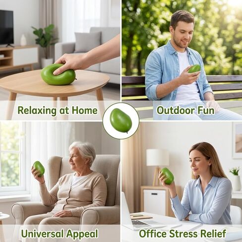 Squishies Mango, Mango Stress Ball, Fruit Squishies, Big Fruit Squishies, Color Changing Sensory Tool for Anxiety Relief, Portable Desk Stress Ball for Office Workers and Adult Users in Saudi Arabia