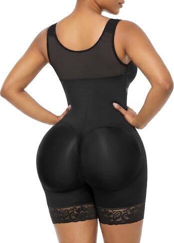 SHAPERX Women's Fajas Colombianas Moldeadoras Postpartum Tummy Control Compression Shapewear Body Shaper with Zipper Crotch in Saudi Arabia