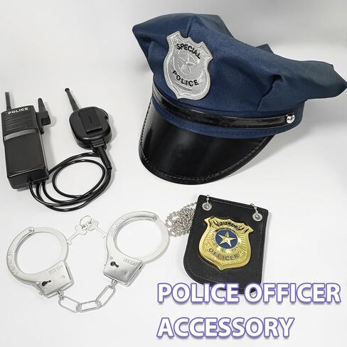 Police Officer Costume Accessory Adults Halloween Cops Cosplay Props Police Pretend Play Set Detective Outfit in Saudi Arabia