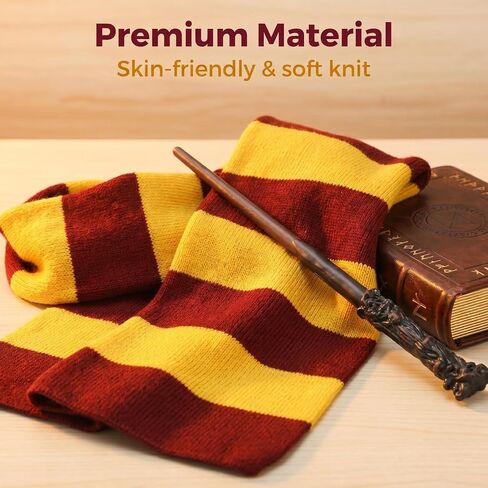 Wizard Costume Accessories for Women Girls, Wand Scarf Glasses Tie Headband for Halloween Cosplay in Saudi Arabia
