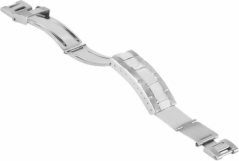 Ewatchparts Flip Lock Clasp Diver Extension Buckle Compatible With Rolex GMT Oyster Watch Band Shiny Center in Saudi Arabia