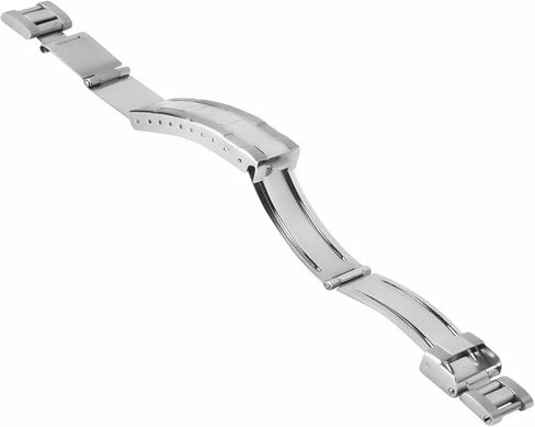 Ewatchparts Flip Lock Clasp Diver Extension Buckle Compatible With Rolex GMT Oyster Watch Band Shiny Center in Saudi Arabia