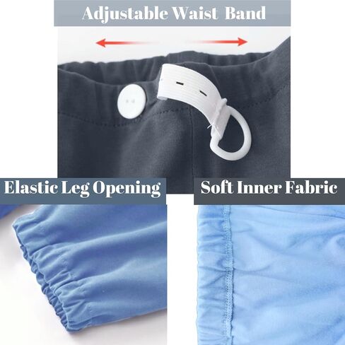 2 Pack Urinary Incontinence Shorts for Men/Women, Washable Leak Proof TPU Patient Care Trousers, Breathable Cotton Short for Elderly Urine Incontinence (Dark Grey-XL) in Kuwait