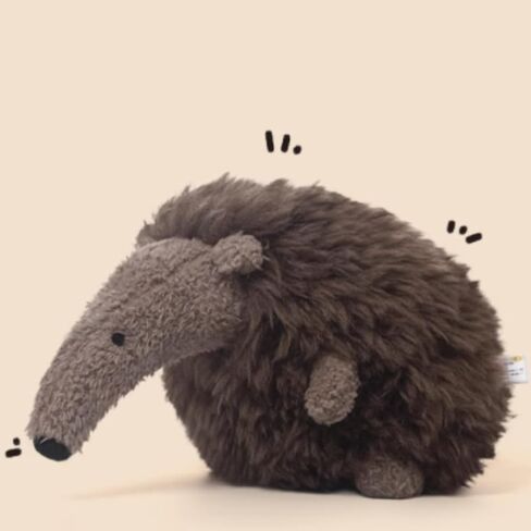Kawaii Anteater Stuffed Animal - 6.7'' Brown Stuffed, Realistic Ant Plush, Anteater Pillow Home Decor in Saudi Arabia