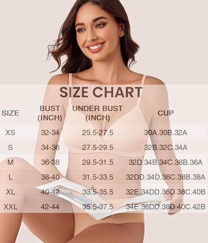 Avidlove Wireless Triangle Bralettes for Women Deep V Unpadded Bras Stretchy Double Layer Tshirt Bralette Nude Medium in Kuwait