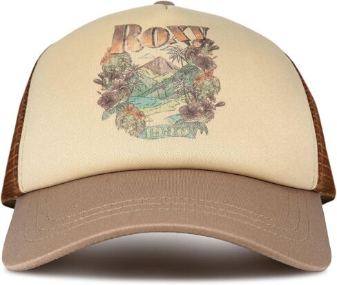 Roxy Women's Sandy Top Trucker Hat – Adjustable Summer Cap, Lightweight and Breathable with Mesh Back in Kuwait
