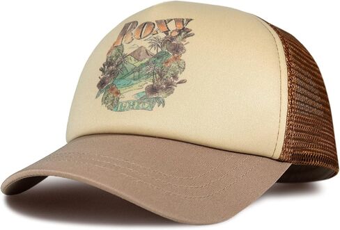 Roxy Women's Sandy Top Trucker Hat – Adjustable Summer Cap, Lightweight and Breathable with Mesh Back in Kuwait