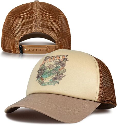 Roxy Women's Sandy Top Trucker Hat – Adjustable Summer Cap, Lightweight and Breathable with Mesh Back in Kuwait