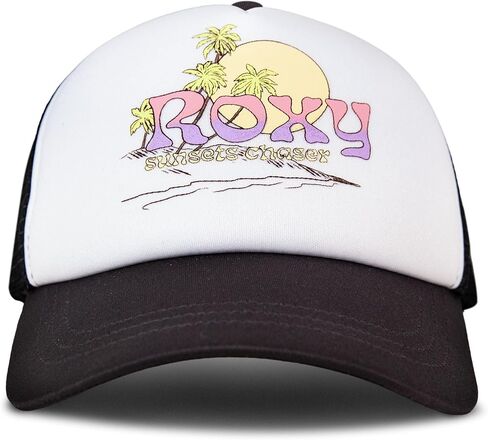 Roxy Women's Sandy Top Trucker Hat – Adjustable Summer Cap, Lightweight and Breathable with Mesh Back in Kuwait