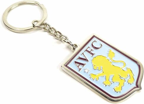 أستون فيلا إف سي. حلقة مفاتيح Aston Villa FC Crest - أرجواني - مقاس واحد، أحمر، للكبار in Kuwait