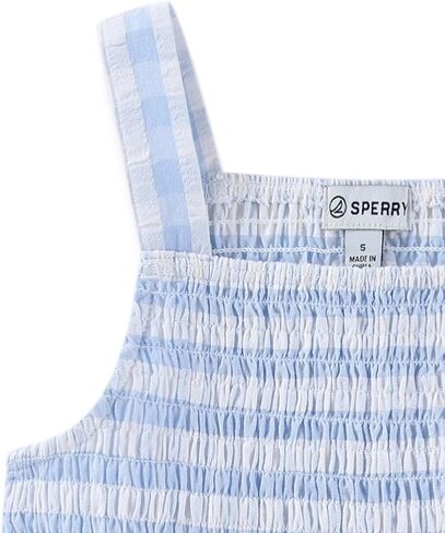 Sperry Girls Gingham Sleeveless Top and Skort Skirt with Bow Hair Clip 3 Piece Set for Big Kids in Kuwait