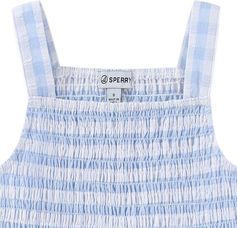 Sperry Girls Gingham Sleeveless Top and Skort Skirt with Bow Hair Clip 3 Piece Set for Big Kids in Kuwait