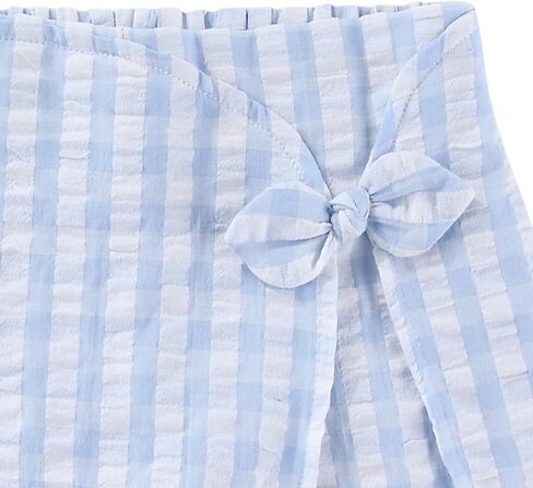 Sperry Girls Gingham Sleeveless Top and Skort Skirt with Bow Hair Clip 3 Piece Set for Big Kids in Kuwait