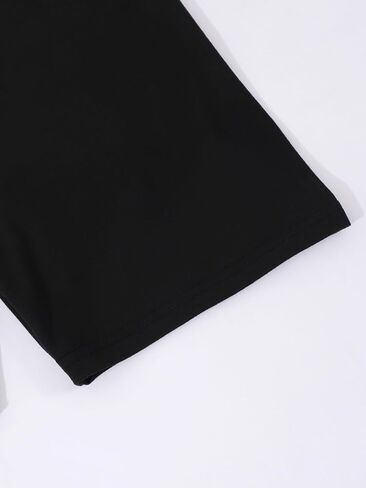 أطقم ملابس البنات قطعتين بلوزة صيفية قصيرة الأكمام + شورت رومبير مطبوع عليه حروف 8-12 سنة in Kuwait