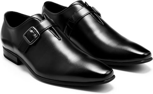 AUSTIN MILL Mens Dress Shoes Monk Strap Plain Toe Oxford Loafers for Business Wedding in Kuwait